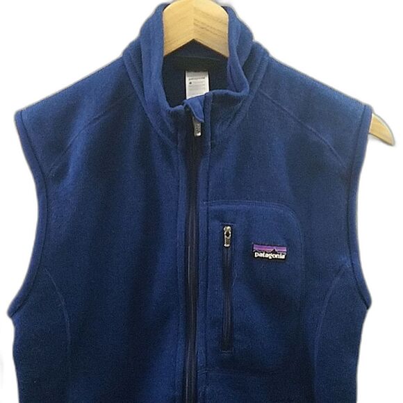 Patagonia Better Sweater Fleece Vest Dark Blue, Full Zip, Pockets - Men's XS - Picture 2 of 7